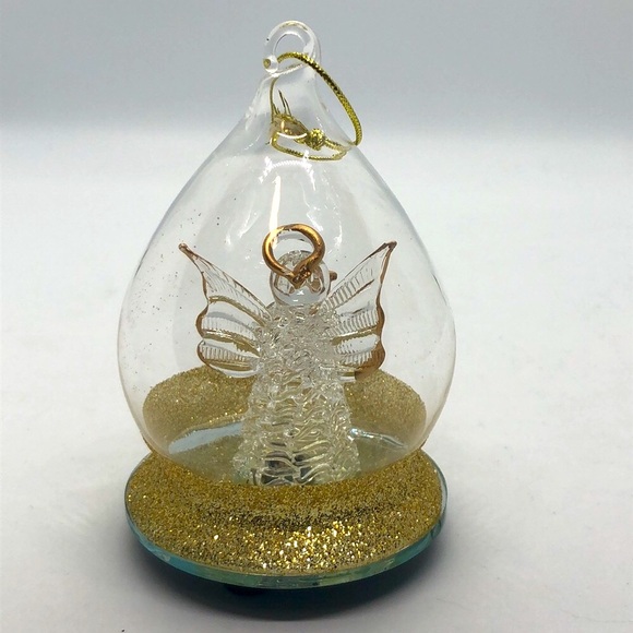Glitter Angel Ornament (with box) - Picture 2 of 5